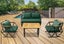 Compton Indoor- Covered Outdoor Sofa Set with Coffee Table, Green Carousel 5