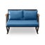 Compton Indoor- Covered Outdoor Sofa Set with Coffee Table, Blue Carousel 9
