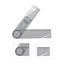 clear goniometer Angle Ruler 360 Degrees Rotatable Flexible Frosted PVC Semi Carousel 3