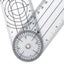 clear goniometer Angle Ruler 360 Degrees Rotatable Flexible Frosted PVC Semi Carousel 4