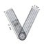 clear goniometer Angle Ruler 360 Degrees Rotatable Flexible Frosted PVC Semi Carousel 7