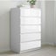 HIGH GLOSS FRONT WHITE 5 DRAWER TALLBOY Carousel 1