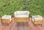 IDIYA DOVER INDOOR/ COVERED OUTDOOR SOFA SET WITH ONE COFFEE TABLE,CREAM Carousel 3