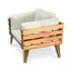 IDIYA DOVER INDOOR/ COVERED OUTDOOR SOFA SET WITH ONE COFFEE TABLE,CREAM Carousel 6