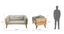 Dover Indoor- Covered Outdoor Sofa Set with One Coffee Table, Light Grey Carousel 4