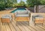 Dover Indoor- Covered Outdoor Sofa Set with One Coffee Table, Light Grey Carousel 5