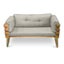 Dover Indoor- Covered Outdoor Sofa Set with One Coffee Table, Light Grey Carousel 7
