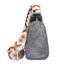 Sling Bag for Women PU Leather Sling Bag Crossbody Sling Backpack-Grey Carousel 1