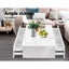 Artiss Modern Coffee Table 4 Storage Drawers High Gloss Living Room Furniture Carousel 4