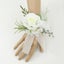Ivory Wrist Corsage Bridesmaid Sisters Handmade Flower Artificial Carousel 5