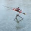 Portable Ice Fishing Rod Holder Easily Installation Double-Head Fish Carousel 2