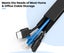 5M Cord Cover Kit Cord Wires Hider - Black Carousel 8