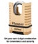 Master Lock Combination Padlock 57mm + AfterPay Carousel 4