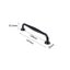 simple black metal cupboard handle 128mm holes Carousel 1