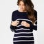 Ripe Maternity Valerie Nursing Pregnancy Dress - Navy Carousel 3