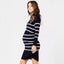 Ripe Maternity Valerie Nursing Pregnancy Dress - Navy Carousel 4