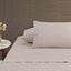 Accessorize White/Natural Piped Hotel Deluxe Cotton Sheet Set or Accessories Carousel 1