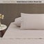 Accessorize White/Natural Piped Hotel Deluxe Cotton Sheet Set or Accessories Carousel 2