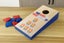 Cornhole Toss Party Drinking Game with 4 Cups Sandbag Throw Game Wooden Carousel 5