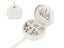 Small Jewelry Box Leather Travel Jewelry Storage Case for Earring Necklace White Carousel 1
