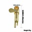 2pcs Solid Brass Tobacco Smoking Pipe Brass Chamber Bowl Hand Proto Pipes Carousel 5