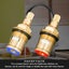 2 Pcs Tap Valves Replacement, Universal Disc Cartridge Insert Faucet Valve Quart Carousel 3