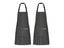 2Pcs Kitchen Cooking Aprons Gardening Aprons with 2 Pockets - Black Carousel 1