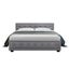 Artiss Tiyo Bed Frame Fabric Gas Lift Storage - Grey Queen Carousel 3
