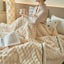 Reversible Microfiber Chunky Knit Pom-Pom Embellished Bed Blanket- Contemporary Carousel 3