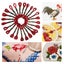 cross-stitch skeins sewing thread 24Pcs CrossStitch Thread Red Embroidery Glossy Carousel 6