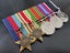 1939-45, Africa Stars, Defence, War and NZWSM Medal Set (Mounted Replicas) Carousel 1