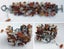 BEAUTIFUL SPICE COLOURED MULTI-CRYSTAL BRACELET | SHADES OF ORANGE AND BROWN Carousel 1
