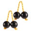 rhythmic rattle ball rhythmic shaker ball 2Pcs African Rhythmic Ball Adjustable Carousel 3