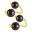rhythmic rattle ball rhythmic shaker ball 2Pcs African Rhythmic Ball Adjustable Carousel 5
