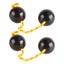 rhythmic rattle ball rhythmic shaker ball 2Pcs African Rhythmic Ball Adjustable Carousel 7