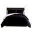 3 Piece Micro Mink Comforter Set Black Queen Comforter Sets Queen Carousel 1