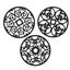modern kitchen trivets 3pcs Modern Kitchen Trivets Waterproof Hollow Carved High Carousel 6
