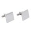 cuff link Mens Cufflinks Silver Tetragonum Cufflinks Blanks Electroplating Carousel 3
