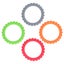infant teethers bracelet baby chewing bracelet toy 4pcs Baby Teethers Bracelet Carousel 1