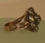 ___ Antique Georgian Solid Gold Silver Paste Ring Carousel 8