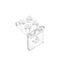 Transparent 2X2 Dots Figures Stand Base Plate Holder Wall Display Kids Toys Carousel 1