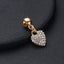$1 reserve Gold Plated Heart Charm with Crystals Carousel 2