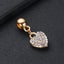 $1 reserve Gold Plated Heart Charm with Crystals Carousel 4