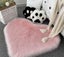 Cozy Heart Shaped Faux Fur Rug - Soft Plush & Shaggy Accent Mat Carousel 3