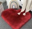Cozy Heart Shaped Faux Fur Rug - Soft Plush & Shaggy Accent Mat Carousel 4