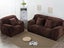 Plush Stretch Couch Sofa Cover Furniture Protector for Three-Seat Coffee Carousel 3