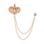 Crown Brooch Hanging Chains Brooch Wedding Brooch Pin Suit Brooch with Chain Carousel 1
