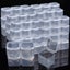 5-30Pcs Cube Mini Storage Box Clear Beads Jewelry Container Case Carousel 3