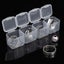 5-30Pcs Cube Mini Storage Box Clear Beads Jewelry Container Case Carousel 4