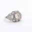 Antique Art Deco Platinum 1.50ctw Diamond Filigree Dome Cluster Ring Carousel 5